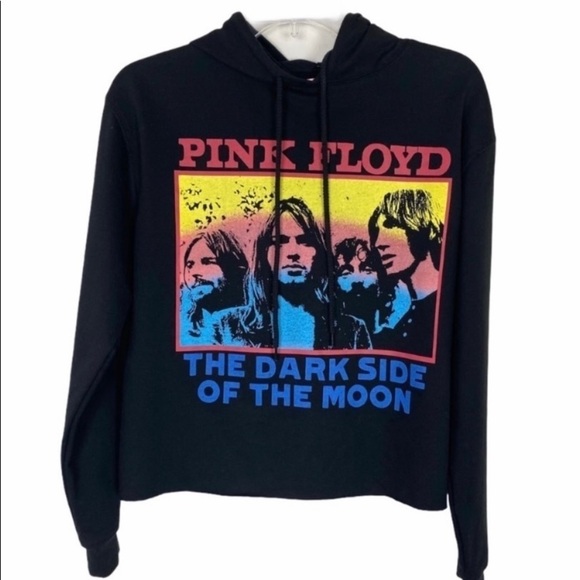 Pink Floyd Tops - Pink Floyd Black Sweater Hoodie Long Sleeves New Size XS